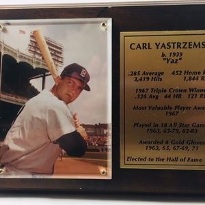 Carl Yastrzemski Red Sox Collector's Plaque